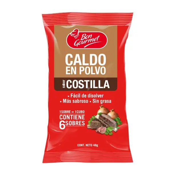 [7802410002208] CALDO COSTILLA 6U GOURMET 48G