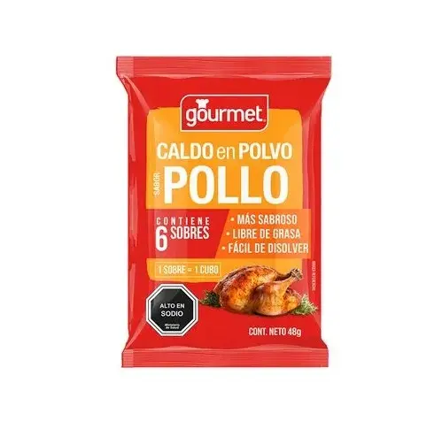 [7802410001607] CALDO POLLO 6U GOURMET 45G