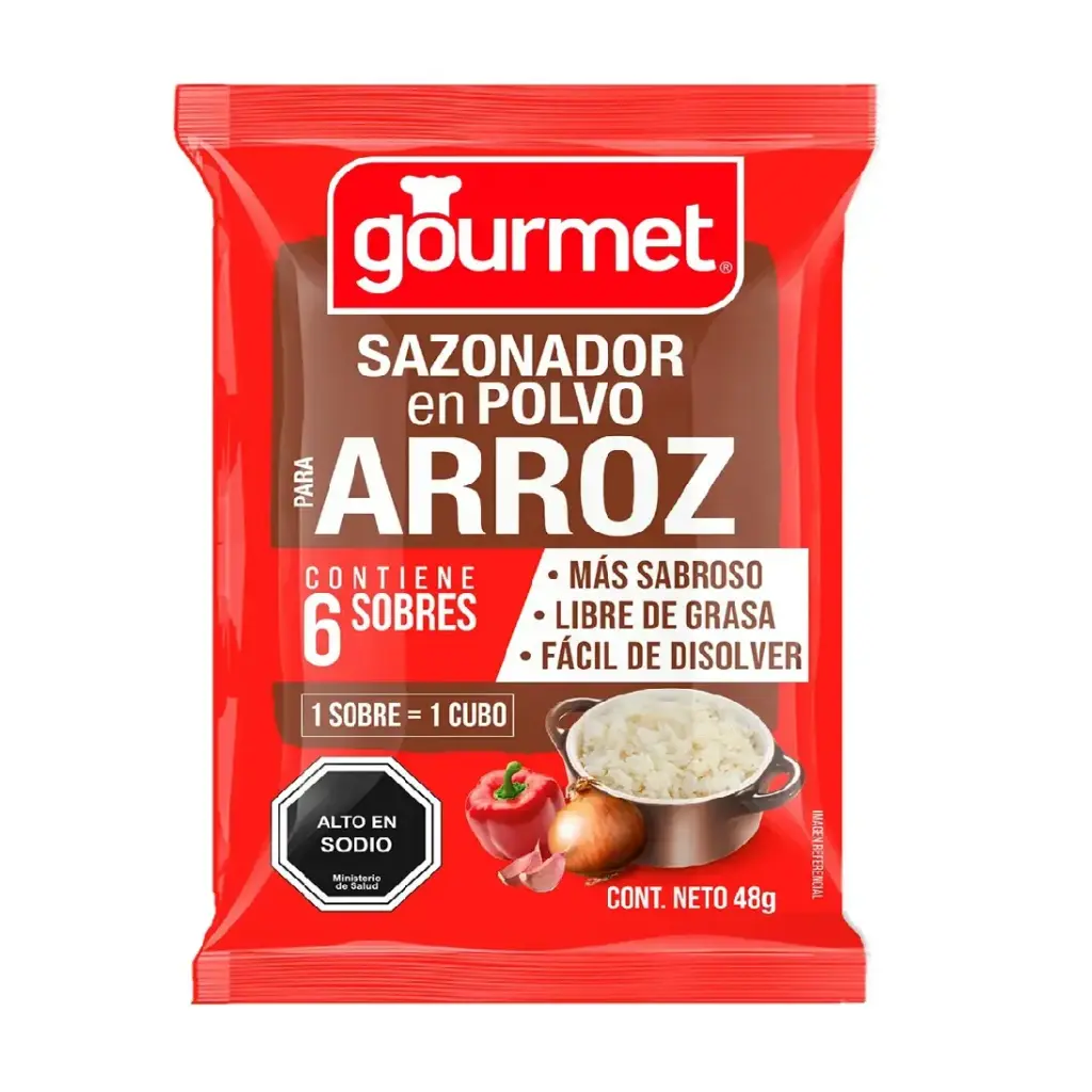 [7802410001591] SAZONADOR PARA ARROZ 6UG OURMET 48G