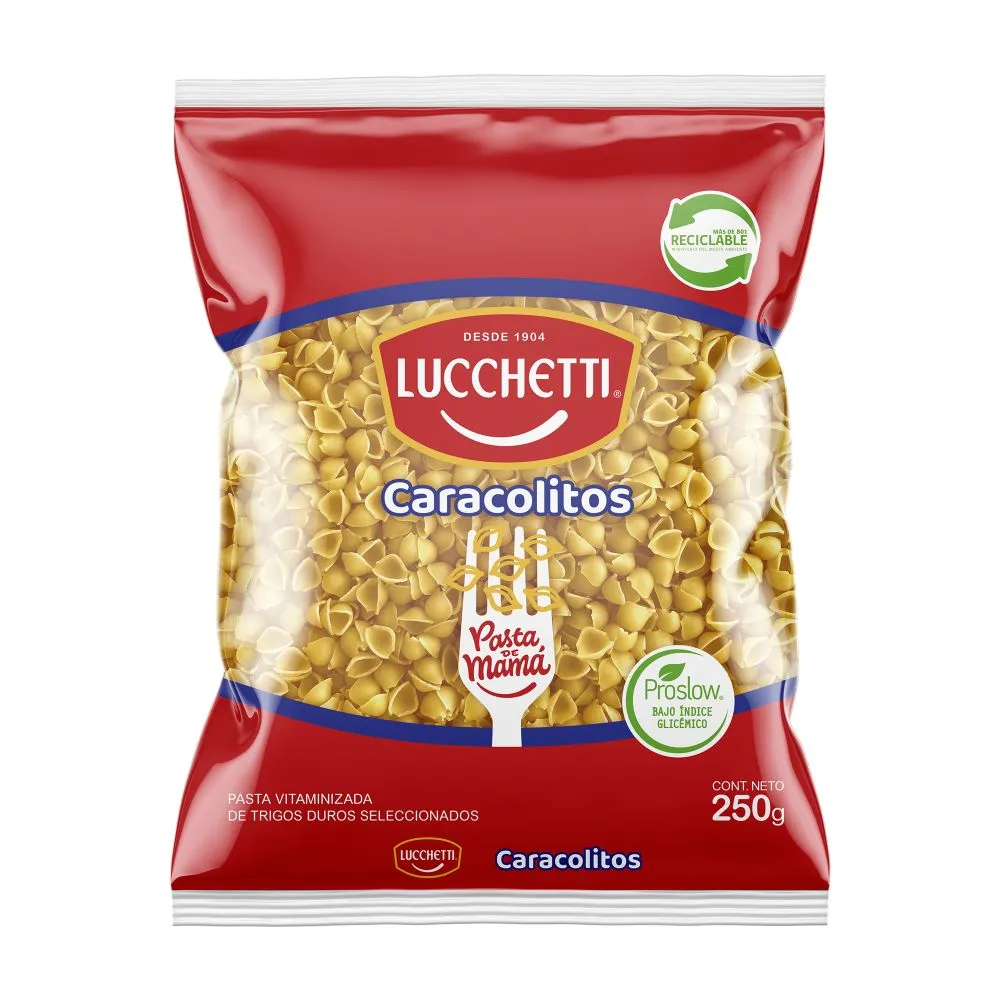[7802500182353] CARACOLITOS LUCCHETTI 250G