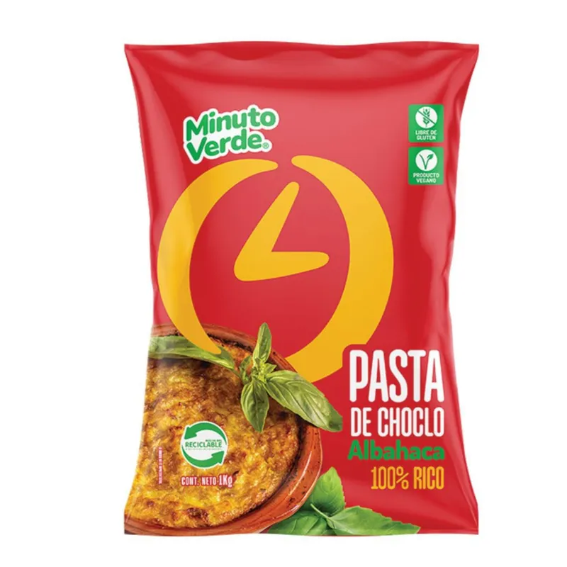 [7801220000848] PASTA DE CHOCLO ALBAHACA MINUTO VERDE 1K