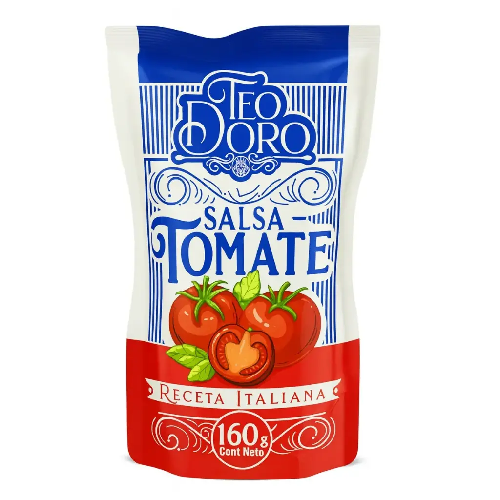 [7804687540032] SALSA TOMATE TEO DORO 160G x4