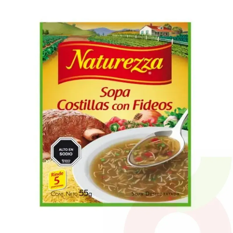 [7803700250293] SOPA COSTILLAS CON FIDEO NATUREZZA 55G