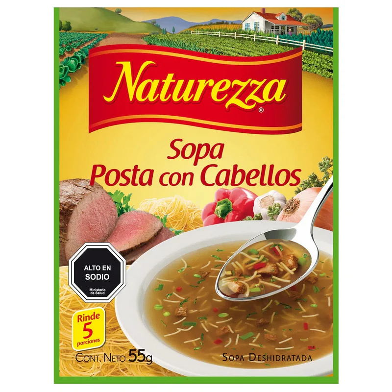 [7803700012020] SOPA PASTA CABELLOS NATUREZZA 55G