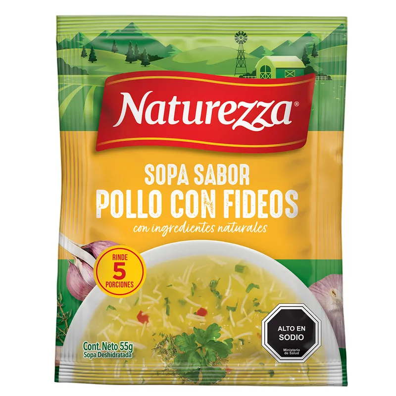 [7803700012013] SOPA POLLO CON FIDEO NATUREZZA 60G