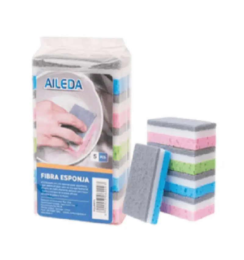 [6902023062093] ESPONJA FIBRA COLORES AILEDA 5U