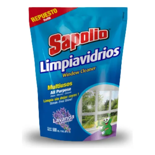 [7751851003964] LIMPIA VIDRIOS SAPOLIO REPUESTO 500ml