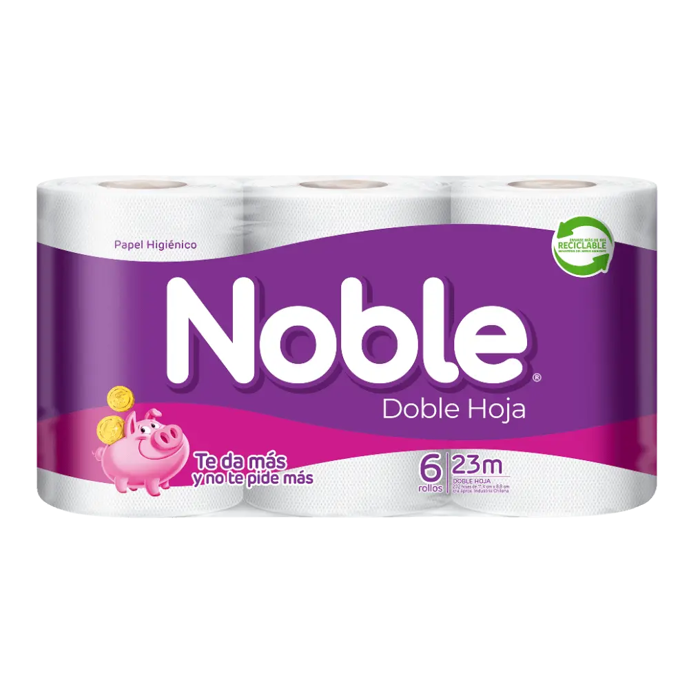 [7806500508335] PAPEL HIGIENICO NOBLE 6U 23M
