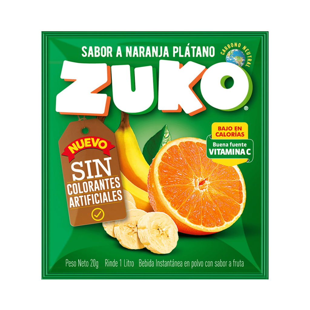 [7802800001866] ZUKO NARANJA PLÁTANO 15G