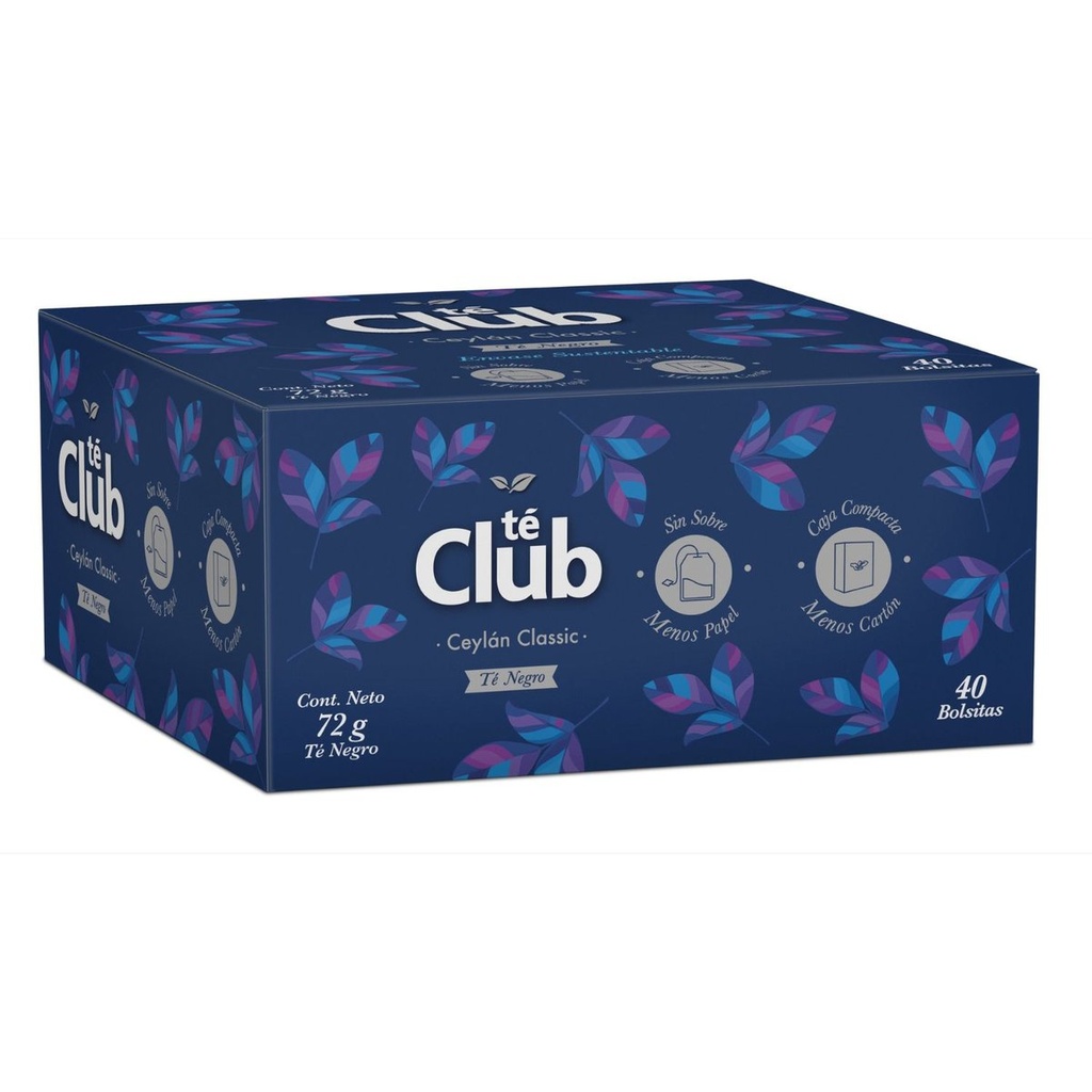 [7802420008627] TE CLUB CEYLÁN CLASSIC 40U 72G