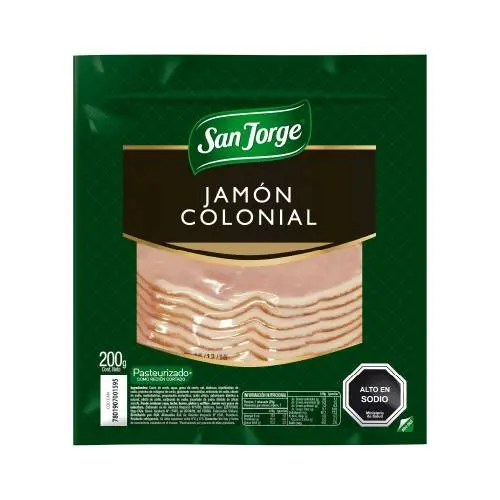 [7801907001595] JAMÓN COLONIAL SAN JORGE 200G