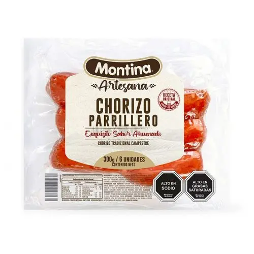 [7801965001810] CHORIZO PARRILLERO ARTESANA 6U 300G