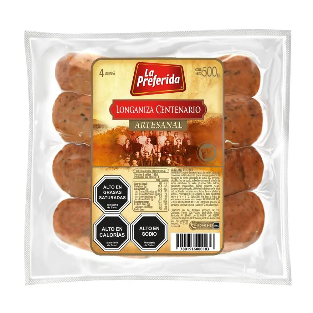 [7801916039879] LONGANIZA ARTESANAL LA PREFERIDA