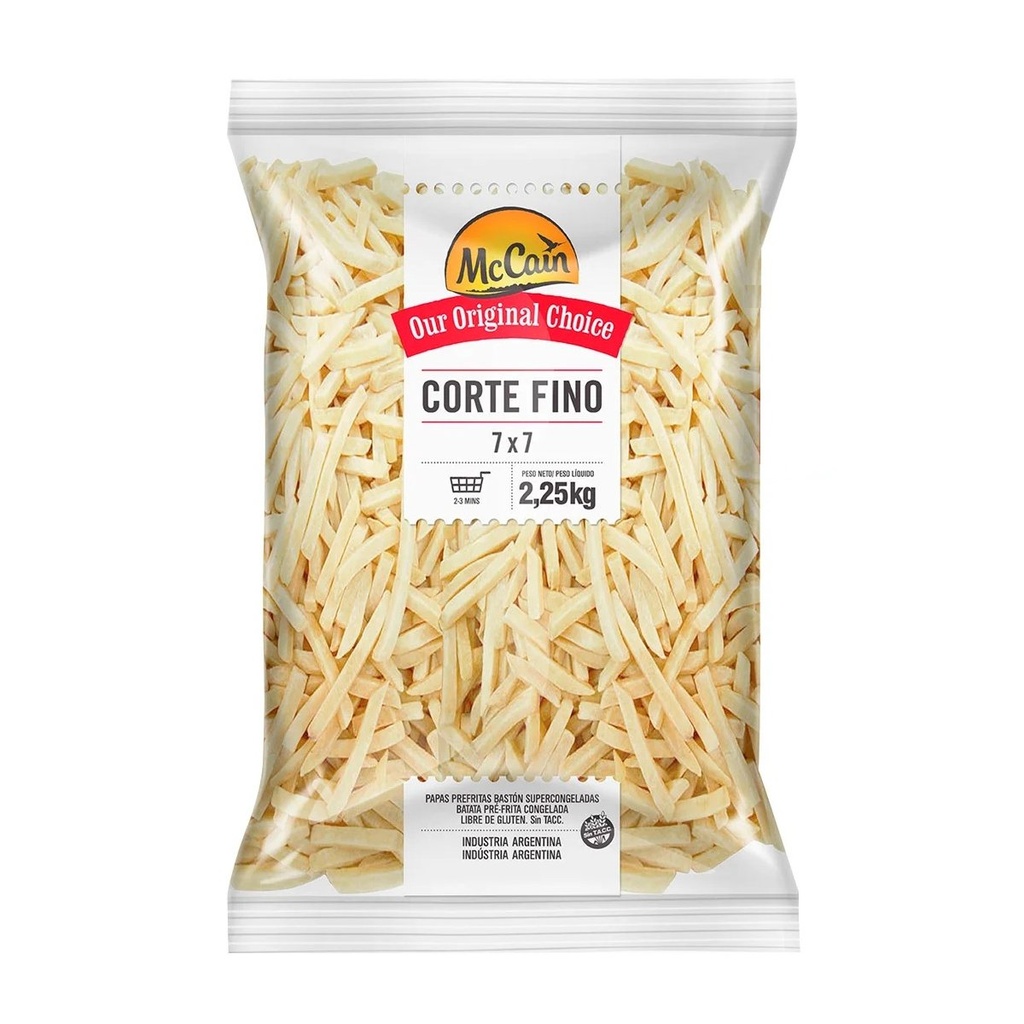 [7797906000120] PAPAS CORTE FINO 7X7 MC CAIN 2,25 KG