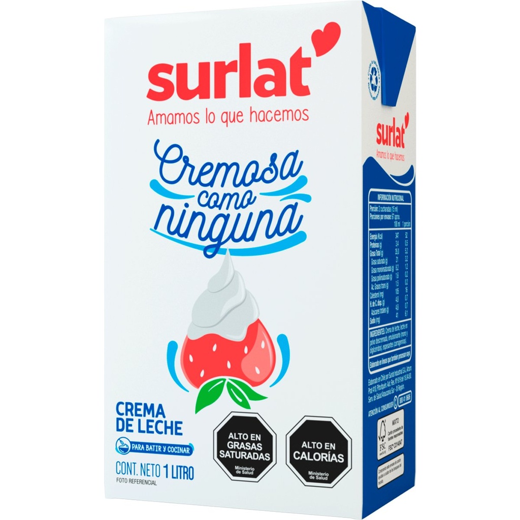 [7808709504569] CREMA LECHE NATURAL SURLAT 200G