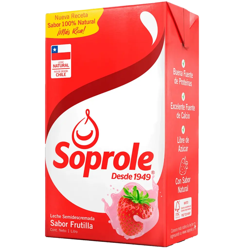 [7802900050023] LECHE FRUTILLA SOPROLE SEMI 1L