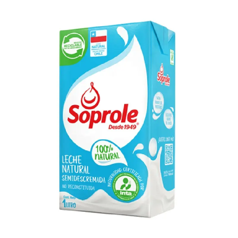 [7802900001292] LECHE SEMIDESCREMADA SOPROLE 1L