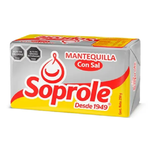 [7802900121013] MANTEQUILLA CON SAL SOPROLE 250G (VERIFICAR)