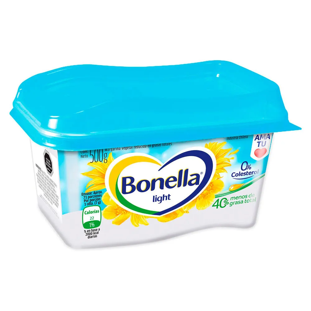 [7891515595487] MARGARINA 100% VEGETAL BONELLA 500G