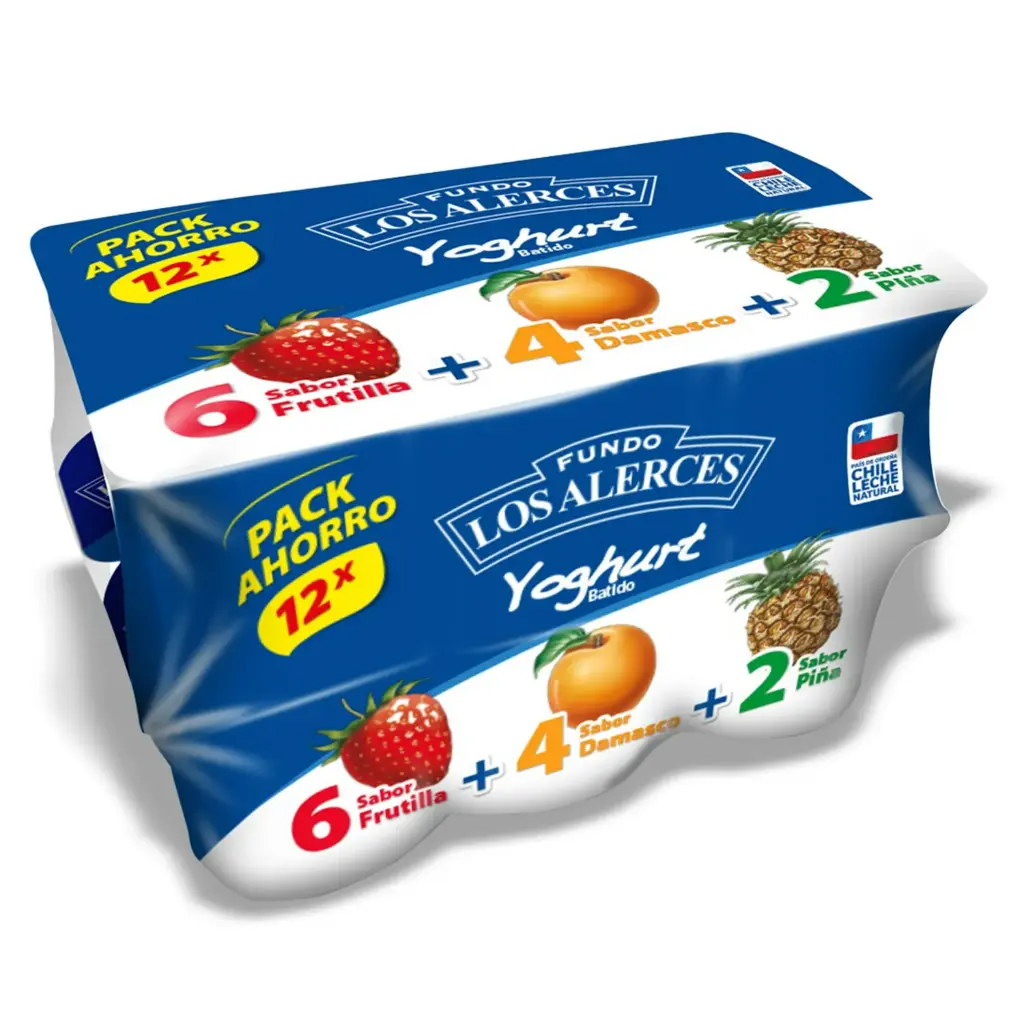[7802920011103] YOGHURT 6 SABOR FUNDO LOS ALERCES 12 PACK 125G