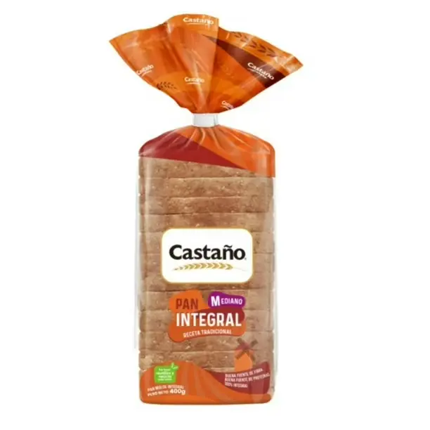 [7803468002233] PAN INTEGRAL MED CASTAÑO 400G