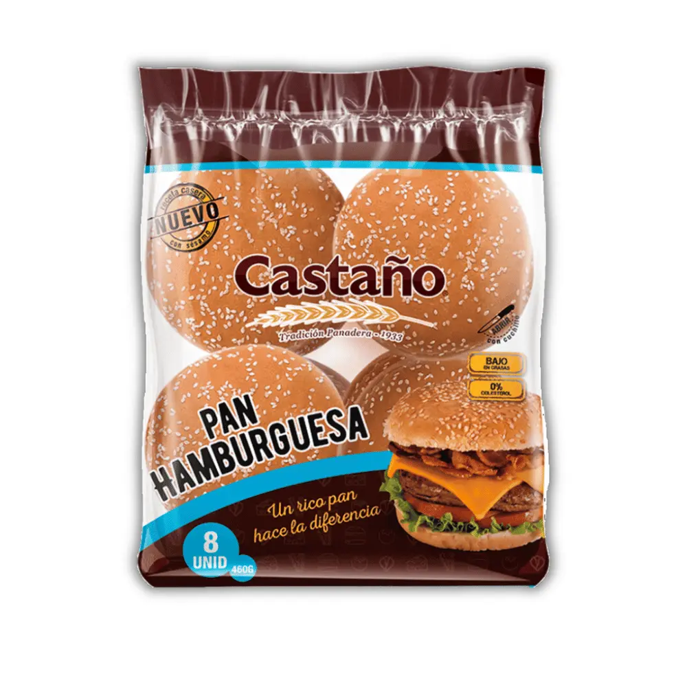 [7803468002905] PAN HAMBURGUESA CASTAÑO 8U 460G