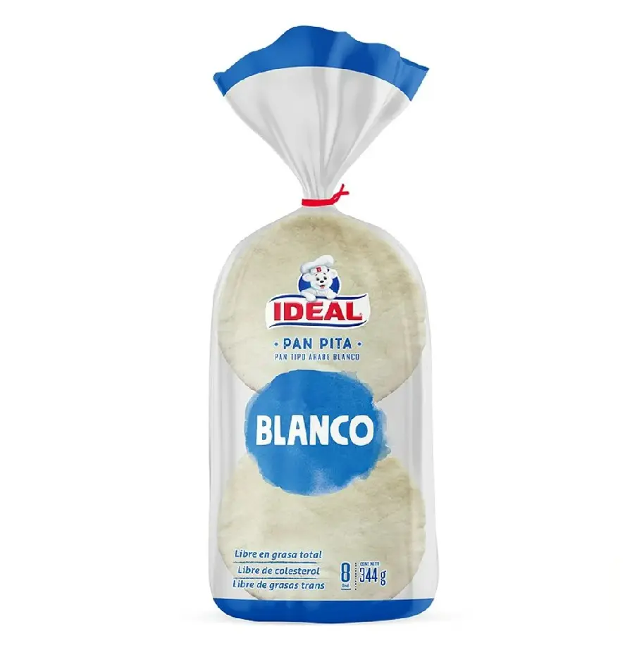 [7803468002516] PAN PITA BLANCO 8U 300U