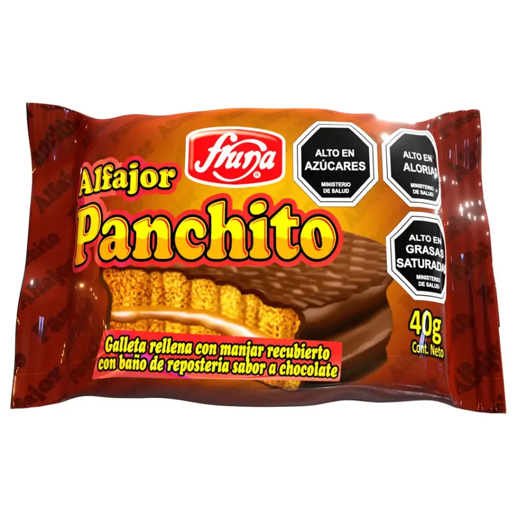 [7802408001787] ALFAJOR PANCHITO FRUNA 40G X4