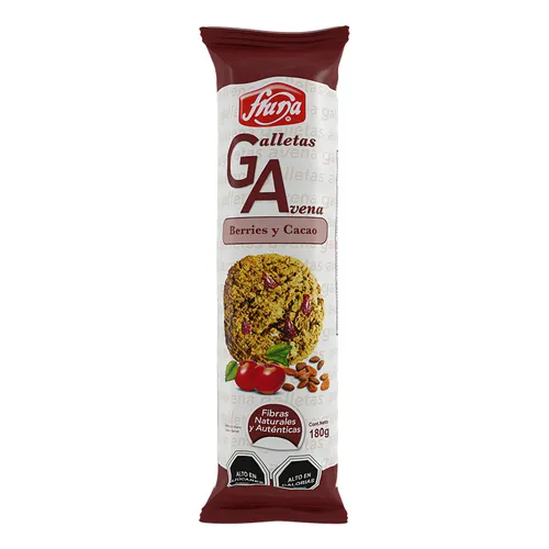 [7802408004054] GALLETA AVENA MANZANA FRUNA 180G