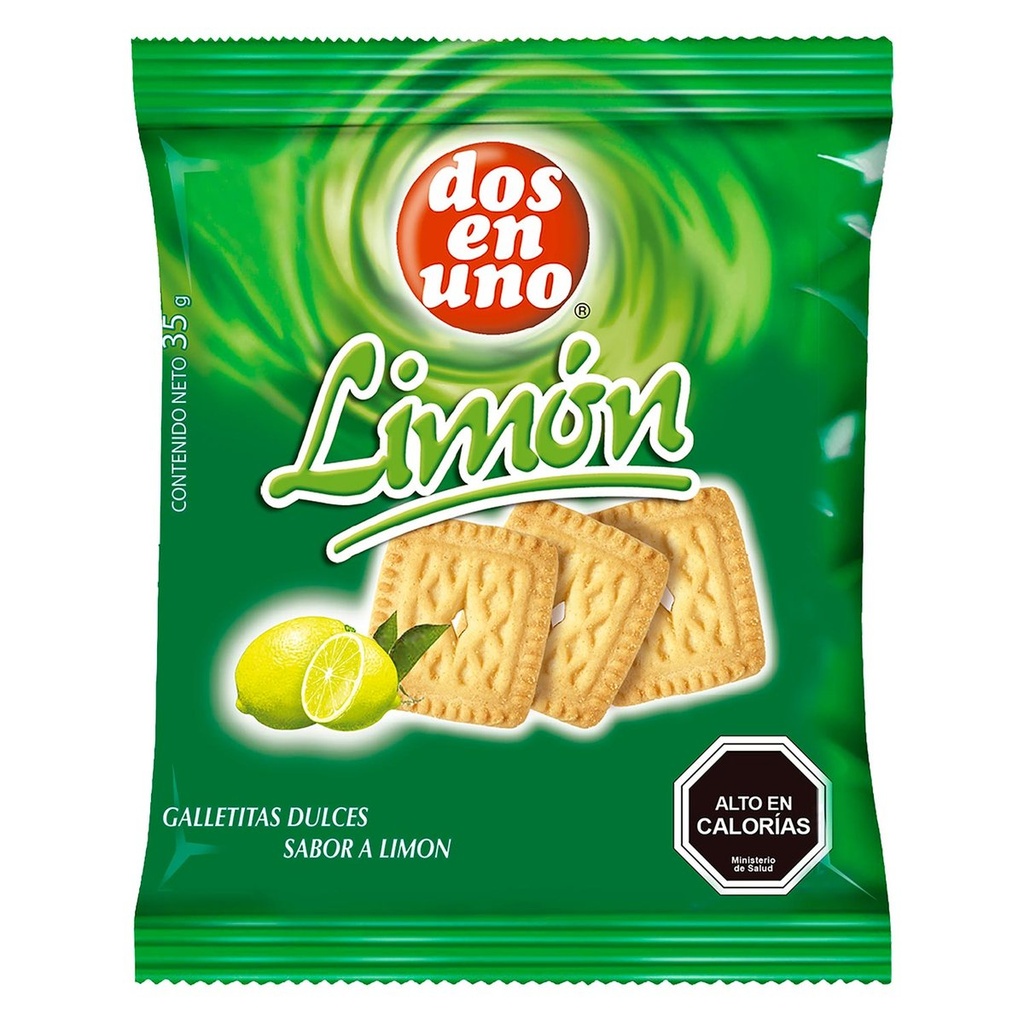 [7802225682619] GALLETA LIMÓN DOS EN UNO 35G X5