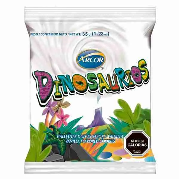 [7802225614498] GALLETITAS DINO VAINILLA ARCOR 35G x5