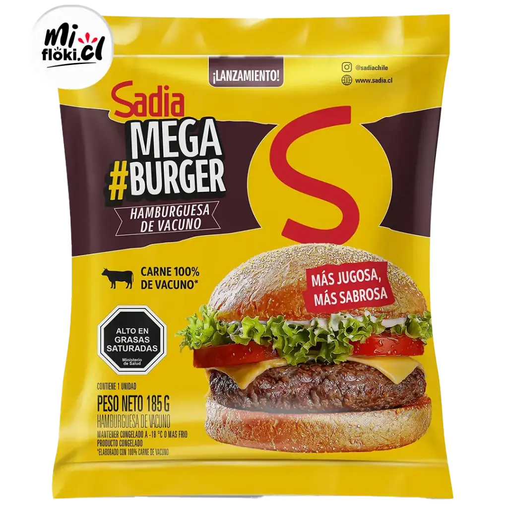 [7891515629335] SADIA BURGUER HAMBURGUESA DE VACUNO 100G