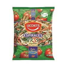 [7802500184579] TRES VEGETALES ESPIRALES LUCCHETTI 400G  