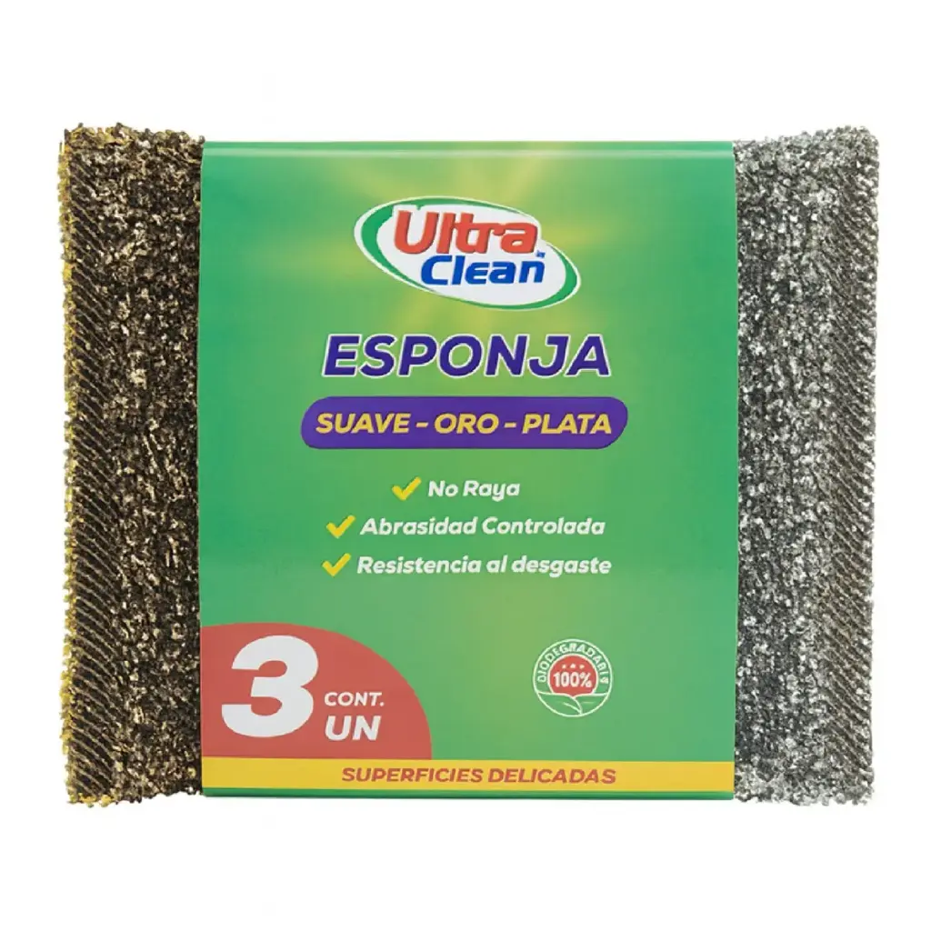 [6976617700289] ESPONJA ORO PLATA ULTRA CLEAN