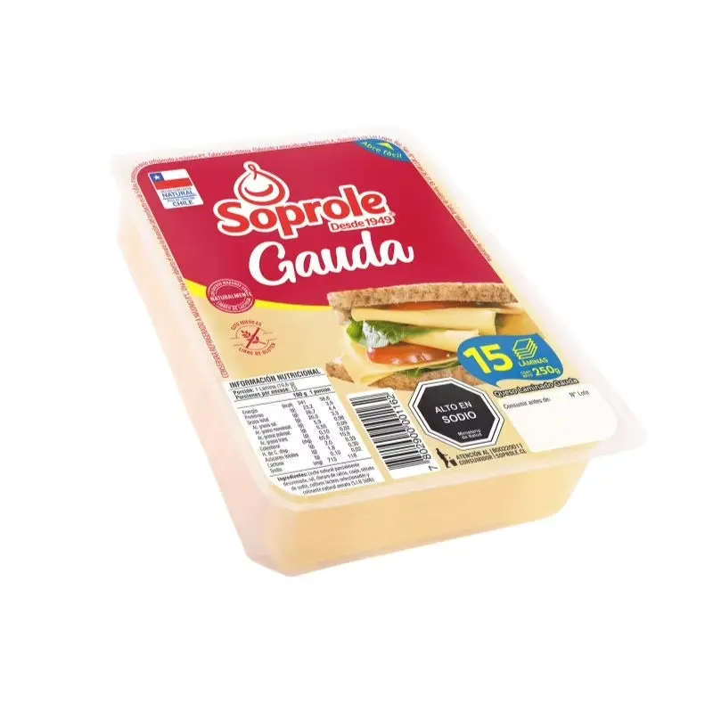 [7802900001179] QUESO GAUDA LAMINADO SOPROLE 500G