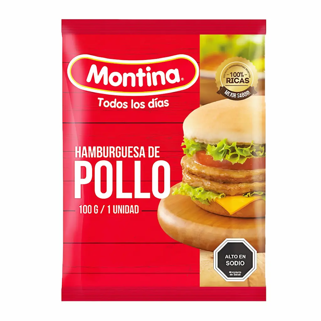 [7801965000844] HAMBURGUESA POLLO MONTINA 100G 