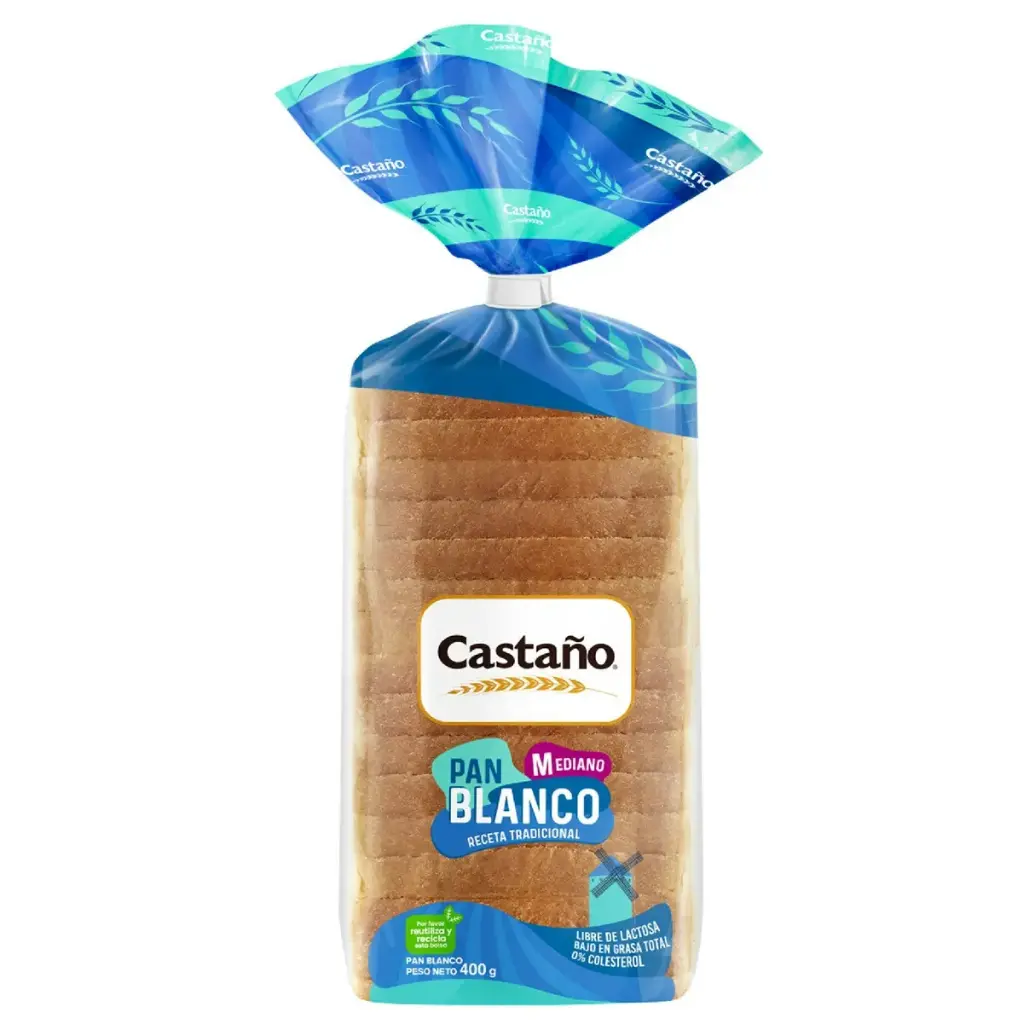 [7803468002226] PAN BLANCO CASTAÑO 400G 