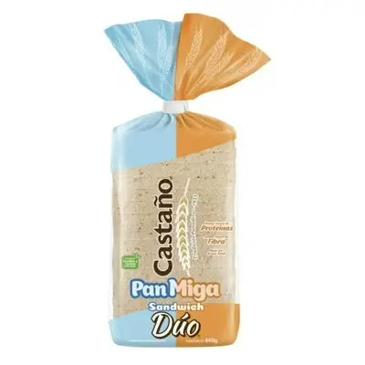 [7803468001243] PAN MIGA DUO CASTAÑO 440G