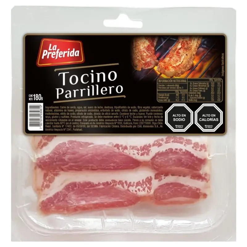 [7801916039619] TOCINO PARRILLERO LA PREFERIDA 180G