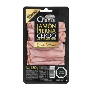 [7801915000863] JAMÓN PIERNA CORTE PLUMA LA CRIANZA 120G