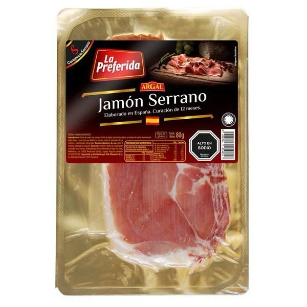 [8410764014816] JAMÓN SERRANO LA PREFERIDA 80G