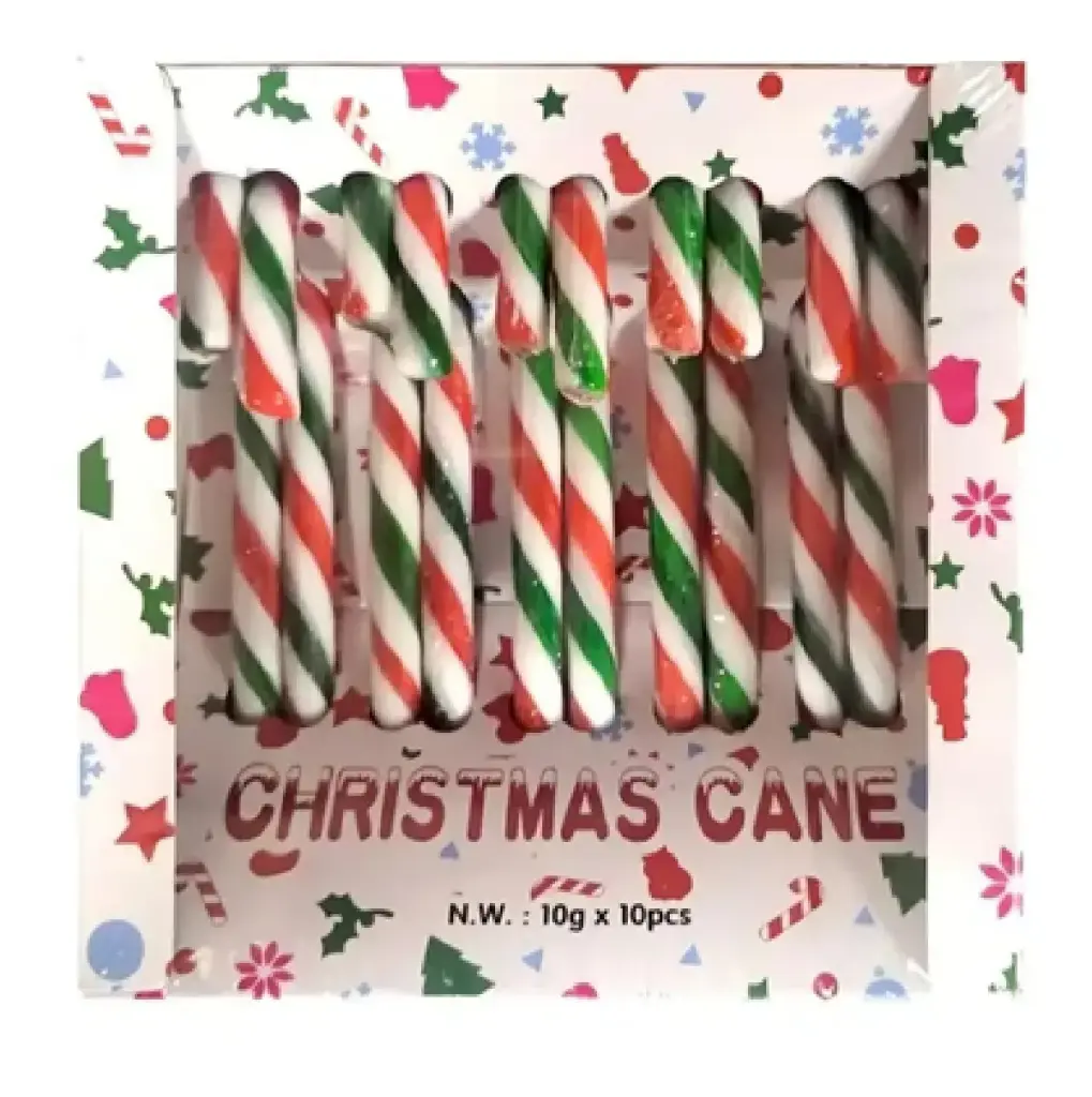 [6933227308595] BASTONES CHRISTMAS CANE 10G*10