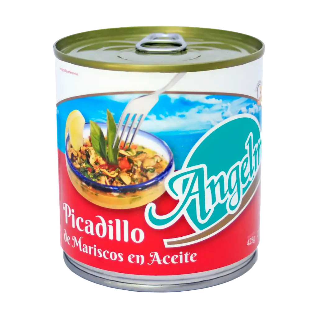[7801268000558] PICADILLO MARISCOS EN ACEITE ANGELMO 425G 