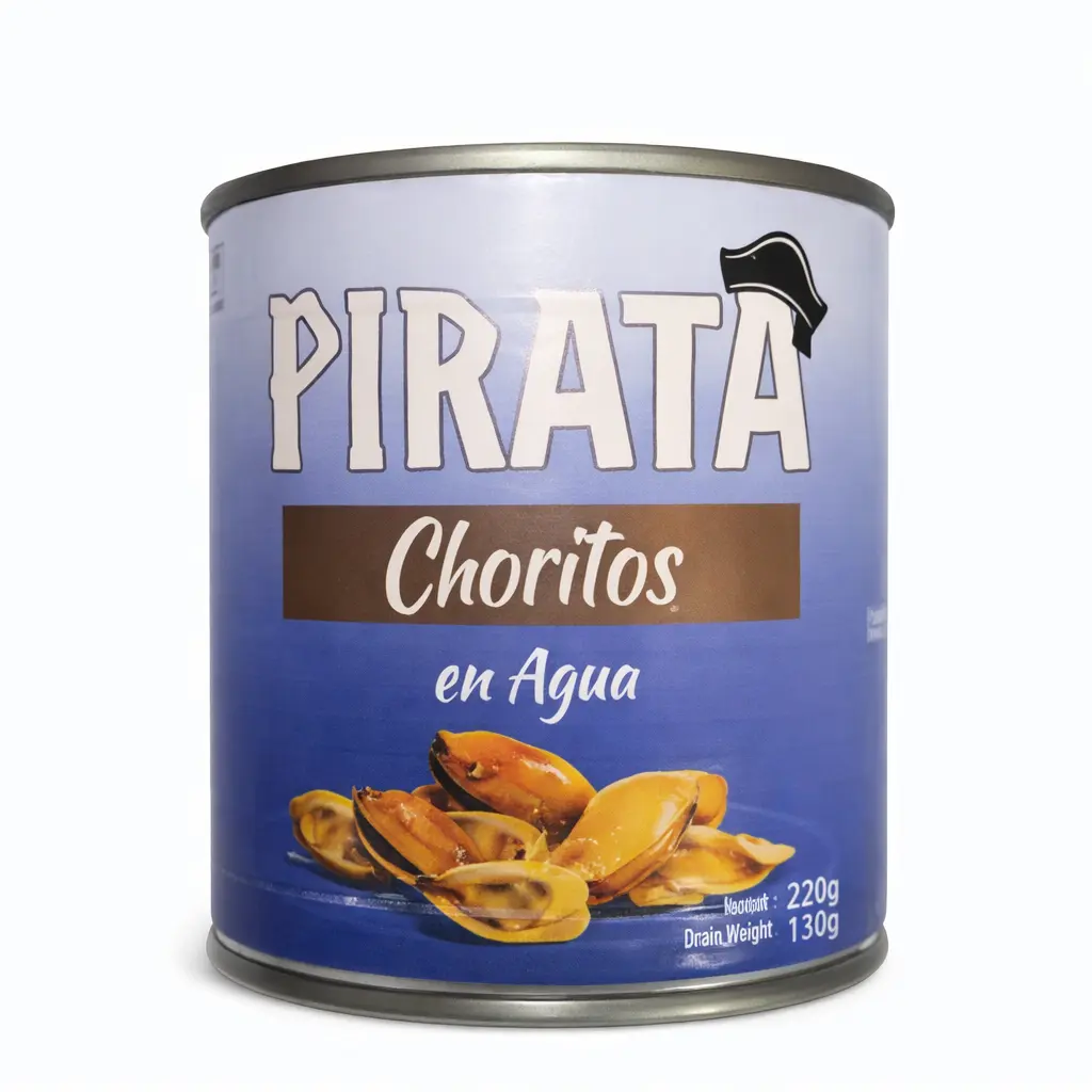 [7804621472061] CHORITOS EN AGUA PIRATA 425G 
