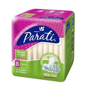 [7809536102010] PARATI TOALLAS  NORMAL SIN ALAS FEMENINAS