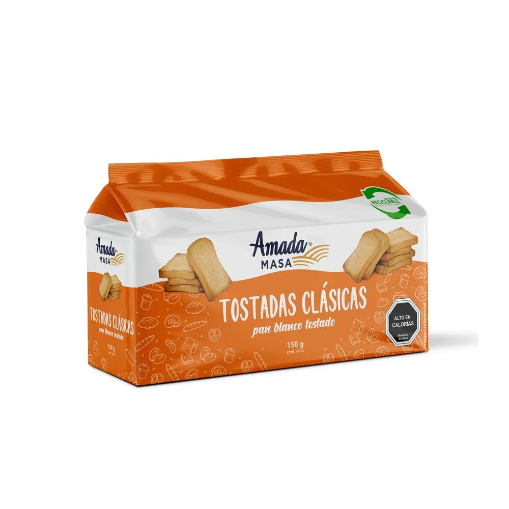 [7807975005145] TOSTADAS CLASICAS PAN BLANCO AMADA MASA 150G