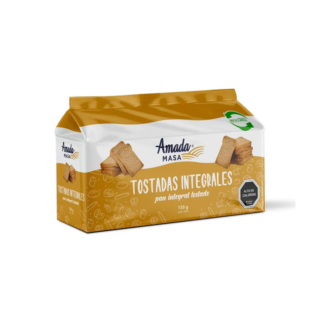 TOSTADAS INTEGRALES PAN BLANCO AMADA MASA 150G 